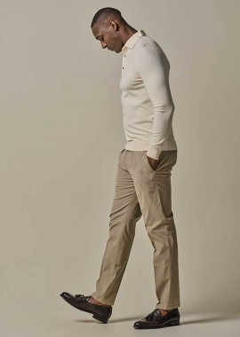 PROFUOMO - Profuomo ανδρικό chino παντελόνι Relaxed Fit - PP2Q00004B Μπεζ