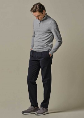 PROFUOMO - Profuomo ανδρικό chino παντελόνι Relaxed Fit - PP2Q00004C Σκούρο Μπλε
