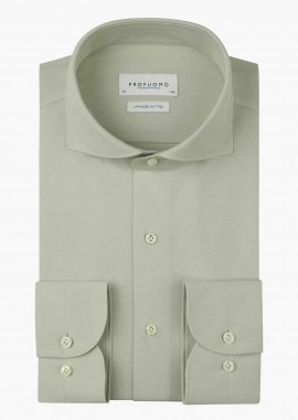 Profuomo ανδρικό πουκάμισο μονόχρωμο Slim Fit - PPXH10032E Πράσινο Ανοιχτό