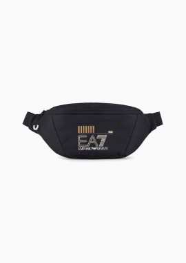 EA7 - EA7 unisex τσαντάκι μέσης με λογότυπο - 245079CC940 Μαύρο