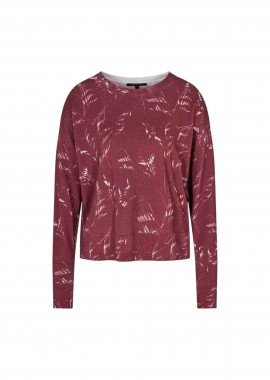 ARMANI EXCHANGE - Armani Exchange γυναικεία μπλούζα με floral print - XW000765AF16554 Μπορντό
