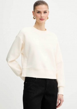 ARMANI EXCHANGE - Armani Exchange γυναικεία cropped μπλούζα φούτερ με monogram - XW001828AF10818 Λευκό