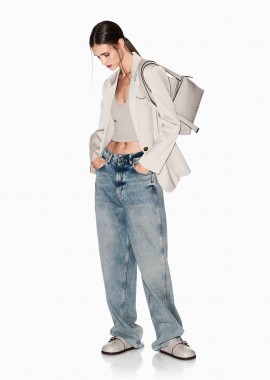 ARMANI EXCHANGE - Armani Exchange γυναικείο σακάκι με χρυσά κουμπιά - XW001953AF21553 Μπεζ