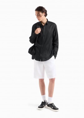 ARMANI EXCHANGE - Armani Exchange ανδρική βερμούδα μονόχρωμη - 8NZS67ZNFNZ Λευκό