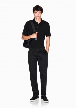 ARMANI EXCHANGE - Armani Exchange ανδρικό παντελόνι chino Regular Fit - XM001162AF13236 Μαύρο