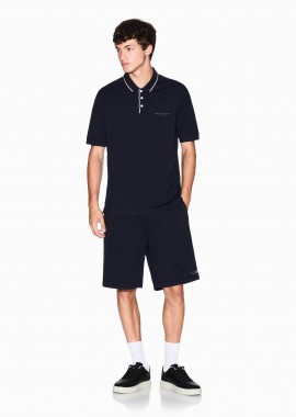 ARMANI EXCHANGE - Armani Exchange ανδρική βερμούδα μονόχρωμη - XM001300AF20934 Σκούρο Μπλε