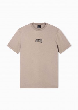 ARMANI EXCHANGE - Armani Exchange ανδρικό T-shirt με λογότυπο Regular Fit - XM001784AF10356 Μπεζ