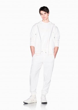 ARMANI EXCHANGE - Armani Exchange ανδρικό παντελόνι φόρμας Regular Fit - XM002353AF21869 Κρέμ