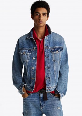 TOMMY JEANS - Tommy Jeans ανδρικό denim jacket - DM0DM21098 Denim Blue