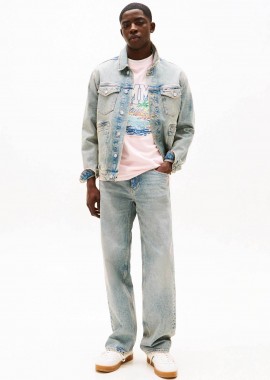 TOMMY JEANS - Tommy Jeans ανδρικό τζιν παντελόνι πεντάτσεπο Loose Fit ''Jaimie'' - DM0DM20994 Denim Blue