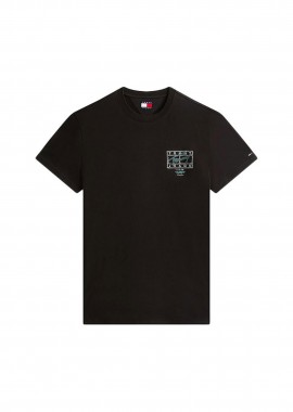 TOMMY JEANS - Tommy Jeans ανδρικό T-shirt με graphic logo print Regular Fit - DM0DM22319 Μαύρο