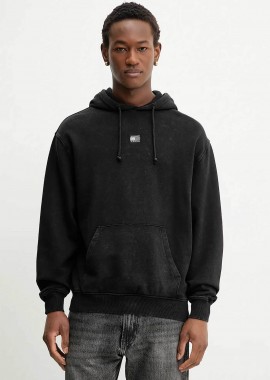 TOMMY JEANS - Tommy Jeans ανδρική μπλούζα φούτερ με logo print Regular Fit - DM0DM22383 Μαύρο