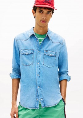 Tommy Jeans ανδρικό denim πουκάμισο Regular Fit 