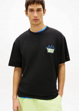 TOMMY JEANS - Tommy Jeans ανδρικό T-shirt με logo print Relaxed Fit