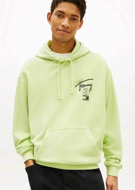 Tommy Jeans ανδρική μπλούζα φούτερ με κουκούλα 