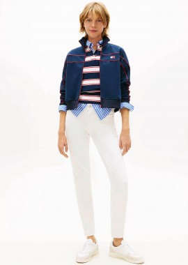 Tommy Jeans γυναικείο τζιν παντελόνι Slim Fit - DW0DW22986 Λευκό