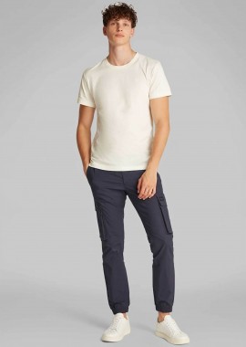 Calvin Klein Jeans ανδρικό παντελόνι cargo μονόχρωμο Skinny Fit - J30J327614 Μπλε Σκούρο