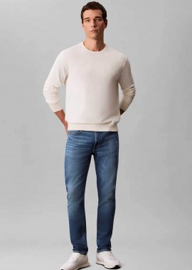 CALVIN KLEIN JEANS - Calvin Klein Jeans ανδρικό τζιν παντελόνι πεντάτσεπο Slim Fit - LV04RC765G Denim Blue