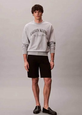Calvin Klein Jeans ανδρική βερμούδα denim Regular Fit - LV04RF794G Μαύρο