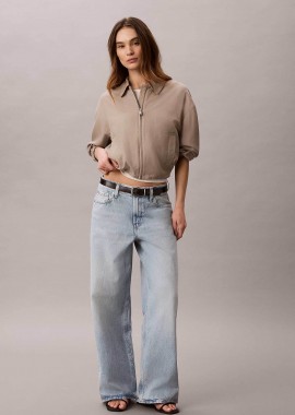 CALVIN KLEIN JEANS - Calvin Klein Jeans γυναικείο τζιν παντελόνι πεντάτσεπο Baggy Fit - LV047F663G Denim Blue Ανοιχτό