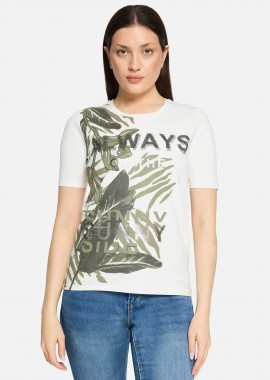 SO COSY - So Cosy γυναικείο T-shirt με all-over print - 2424/8081 Εκρού