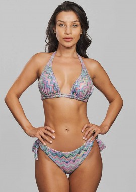 Crool γυναικείο μαγιό μπικίνι τοπ με all-over print Cup D - 26C1-T29-810D Λιλά