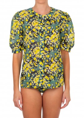 EMMANUELA - Emmanuela γυναικείο πουκάμισο με floral print