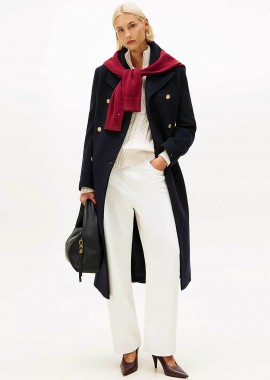 TOMMY HILFIGER - Tommy Hilfiger γυναικείο τζιν παντελόνι πεντάτσεπο Tapered Barrel Fit - WW0WW49500 Εκρού