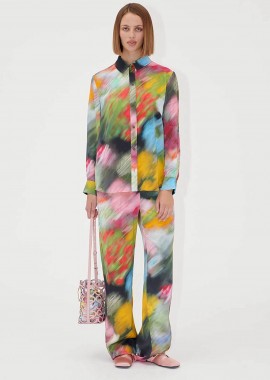 Stine Goya γυναικείο παντελόνι με floral print 