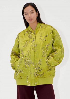 STINE GOYA - Stine Goya γυναικείο bomber jacket με στρας - SG-SS25-J035-2352 Πράσινο