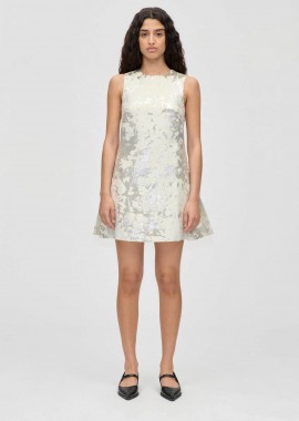 STINE GOYA - Stine Goya γυναικείο mini φόρεμα metallic jacquard
