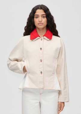 STINE GOYA - Stine Goya γυναικείο jacket denim με αφαιρούμενο γιλέκο - SG-PS26-O007-2453 Εκρού
