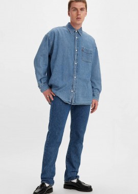 LEVI'S - Levi's® ανδρικό τζιν παντελόνι πεντάτσεπο Stonewash Straight Fit