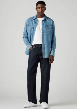 LEVI'S - Levi's® ανδρικό τζιν παντελόνι πεντάτσεπο Relaxed Straight Fit ''555™'' - 000LO0000 Denim Blue Σκούρο