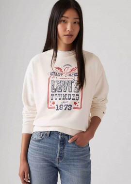 LEVI'S - Levi's® γυναικεία μπλούζα φούτερ με graphic logo print Standard Fit