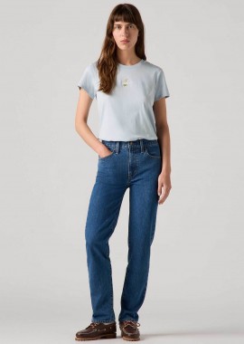 LEVI'S - Levi's® γυναικείο τζιν παντελόνι ψηλόμεσο πεντάτσεπο Straight Fit