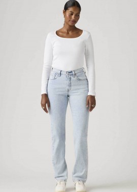LEVI'S - Levi's® γυναικείο ψηλόμεσο τζιν παντελόνι πεντάτσεπο Straight Fit