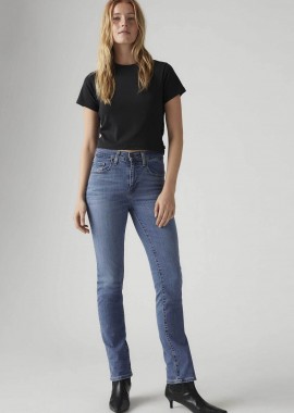 LEVI'S - Levi's® γυναικείο τζιν παντελόνι ψηλόμεσο πεντάτσεπο Straight Fit