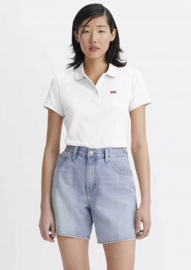LEVI'S - Levi's® γυναικεία μπλούζα πόλο πικέ με λογότυπο Slim Fit - 525990000 Λευκό