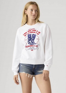Levi's® γυναικεία μπλούζα φούτερ με print Relaxed Fit 