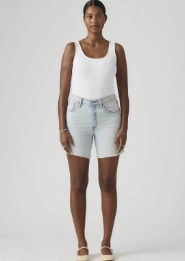 Levi's® γυναικείο ψηλόμεσο denim σορτς πεντάτσεπο 