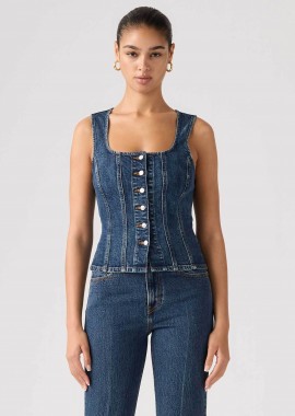 LEVI'S - Levi's® γυναικείο denim αμάνικο τοπ Slim Fit