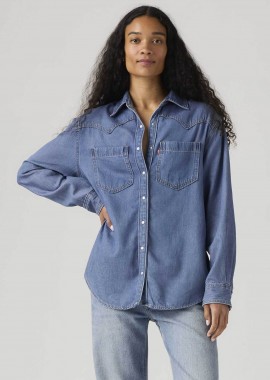 LEVI'S - Levi's® γυναικείο denim πουκάμισο με τσέπες Relaxed Fit