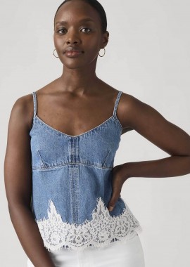 LEVI'S - Levi's® γυναικείο denim τοπ αμάνικο Standard Fit