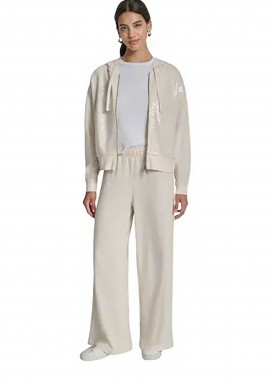 DKNY γυναικείο παντελόνι φόρμας μονόχρωμο - DJ6P3115 Εκρού