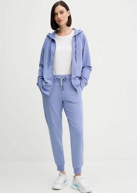 DKNY - DKNY γυναικείο παντελόνι φόρμας μονόχρωμο - DP6P3496 Μπλε
