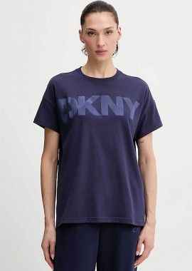 DKNY γυναικείο T-shirt με ανάγλυφο λογότυπο - DP6T1534 Σκούρο Μπλε