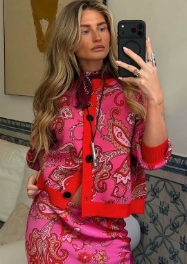 NEVER FULLY DRESSED - Never Fully Dressed γυναικεία ζακέτα με paisley σχέδιο