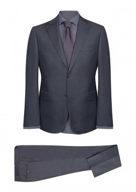 PRINCE OLIVER - Prince Oliver ανδρικό κοστούμι μονόχρωμο Modern Fit - 12989049 Γκρι
