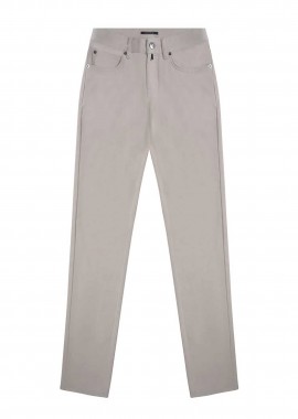 PRINCE OLIVER - Prince Oliver ανδρικό τζιν παντελόνι πεντάτσεπο Comfort Slim Fit - 10582002 Μπεζ